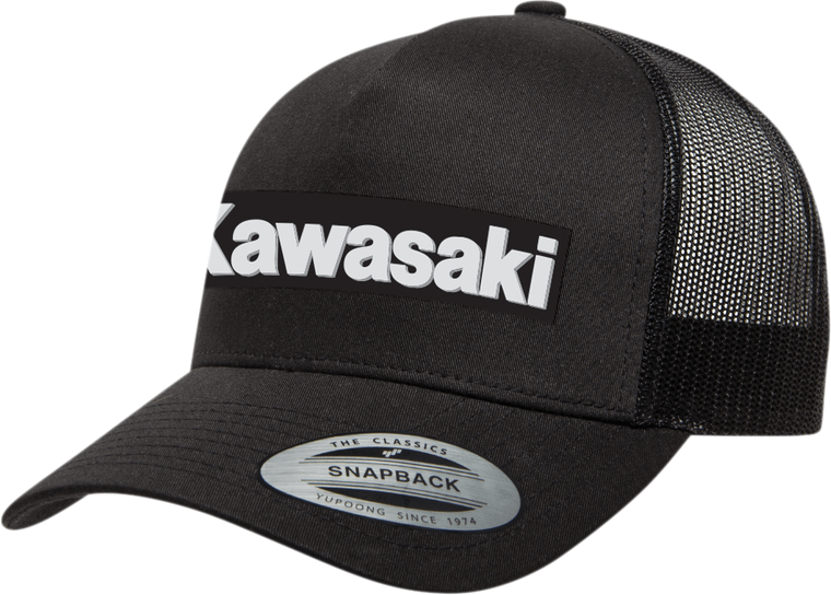 Factory Effex - Kawasaki Core Hat - Black - One Size - Core Hat - 25-86102