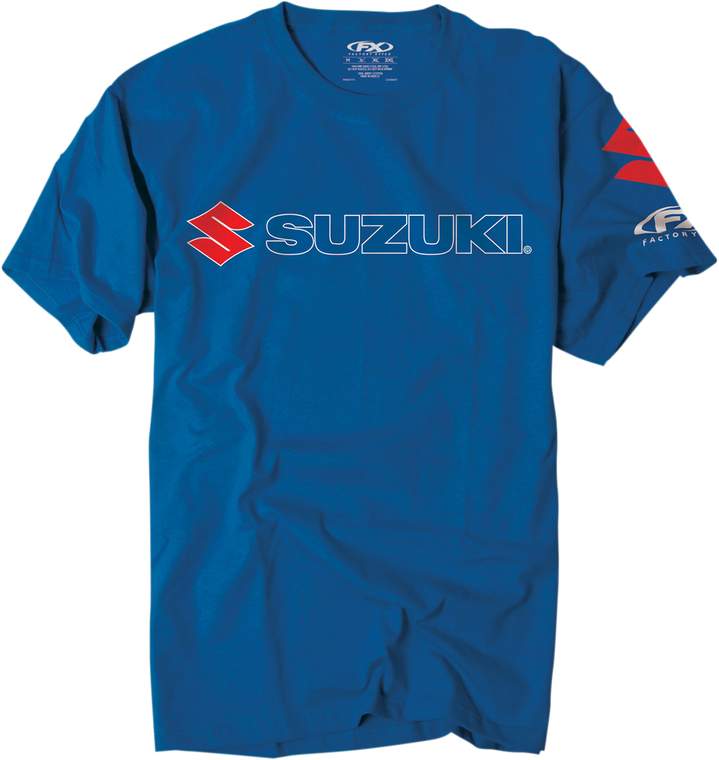 Factory Effex - Suzuki Team T-Shirt - Royal Blue - XL - Suzuki T-Shirt - 15-88464