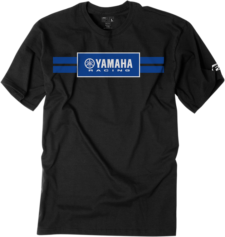 Factory Effex - Yamaha Racing Stripe T-Shirt - Black - 2XL - Yamaha Racing Stripe T-Shirt - 19-87208