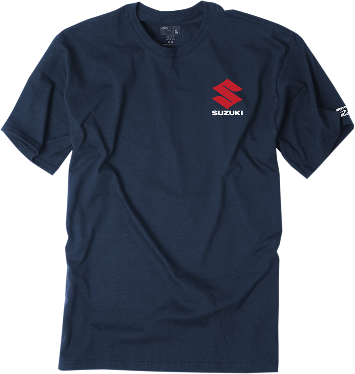 Factory Effex - Suzuki Shutter T-Shirt - Navy - 2XL - Suzuki Shutter T-Shirt - 20-87408