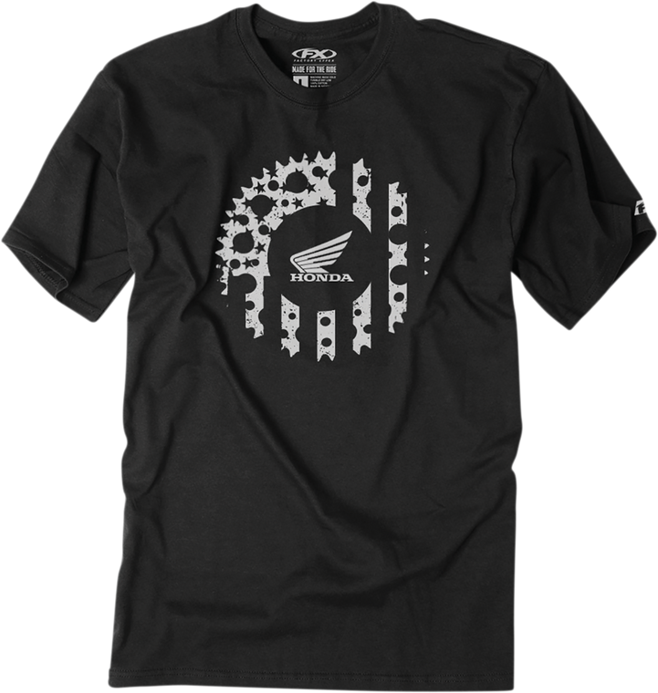 Factory Effex - Honda Sprocket T-Shirt - Black - Large - Honda Sprocket T-Shirt - 24-87304