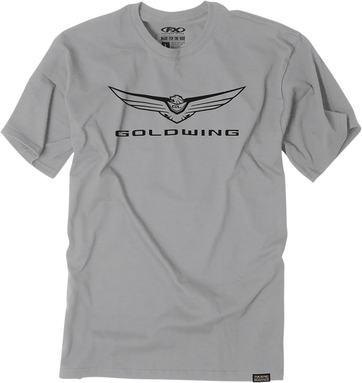 Factory Effex - Goldwing Icon T-Shirt - Gray - Medium - Goldwing Icon T-Shirt - 25-87802