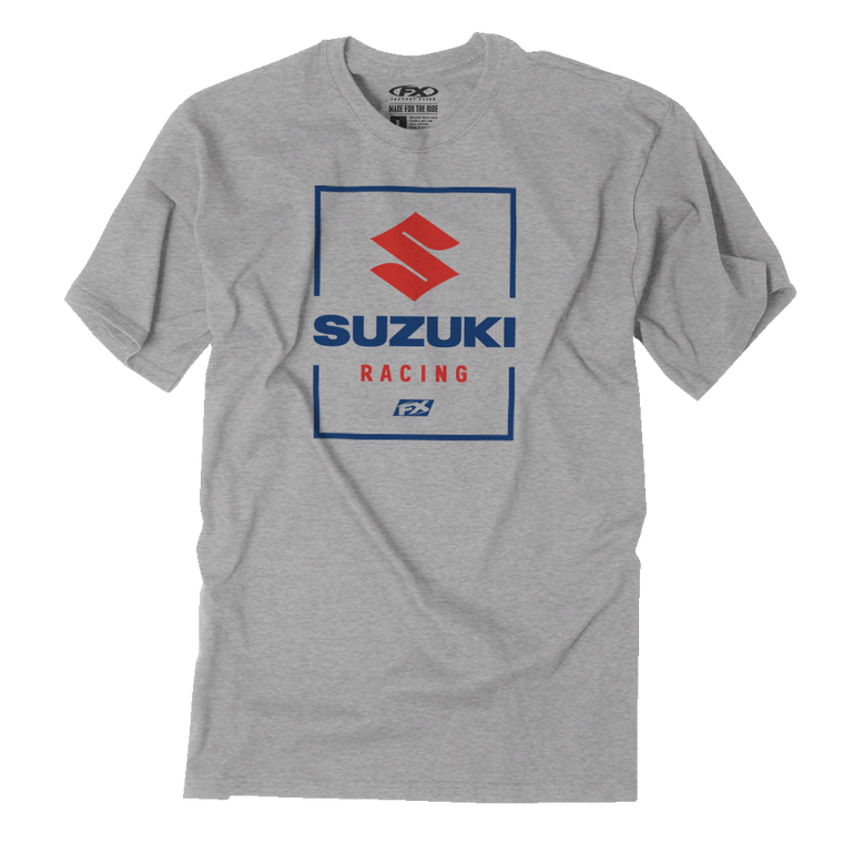 Factory Effex - Suzuki Victory T-Shirt - Heather Gray - Medium - Suzuki Victory T-Shirt - 26-87402