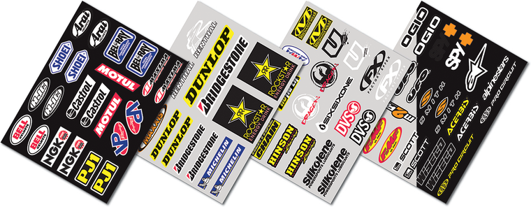 Factory Effex - Iron-On Jersey Sponsor Kit - Iron-On Sponsor Kit - 11-82120