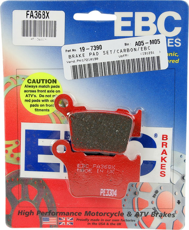 Ebc - Sport Carbon Brake Pads - FA368X - Sport Carbon "X" Brake Pads - FA368X