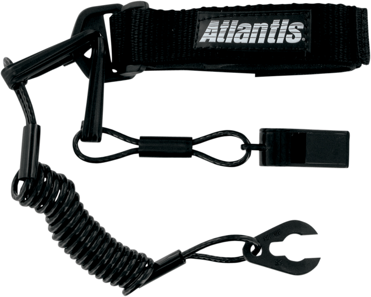Atlantis - Lanyard with Whistle - Yamaha - Black - Pro Floating Lanyard with Whistle - A8130PFW