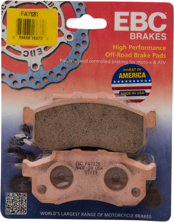 Ebc - Sintered "R" Brake Pads - Long-Life Sintered "R" Brake Pads - FA712R