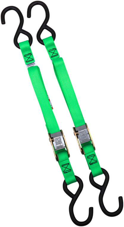 Ancra - Standard Tie-Downs - 1" x 5-1/2' - Lime - 1" Standard Tie-Downs - 40888-28 Ancra - Standard Tie-Downs - 1" x 5-1/2' - Lime - 1" Standard Tie-Downs - 40888-28