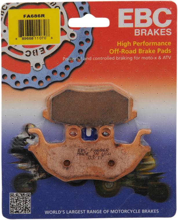 Ebc - Sintered "R" Brake Pads - Long-Life Sintered "R" Brake Pads - FA686R