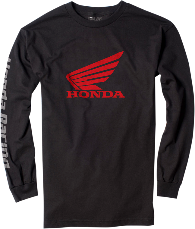 Factory Effex - Honda Long-Sleeve T-Shirt - Black - XL - Honda Long-Sleeve T-Shirt - 17-87316