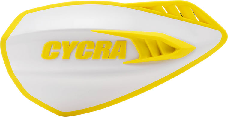 Cycra - Handguards - Cyclone - White/Yellow - Cyclone Handguards - 1CYC-0056-234