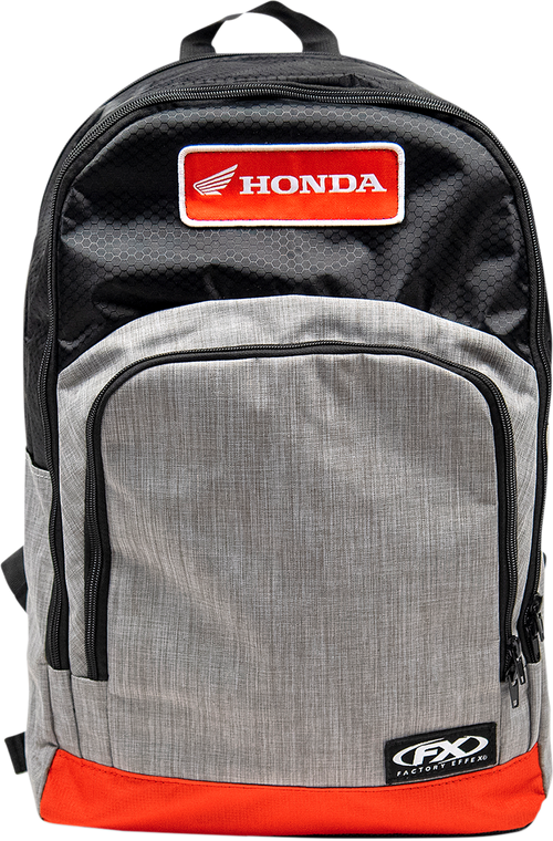 Factory Effex - Honda Standard Backpack - Black/Gray/Red - Standard Backpack - 23-89310