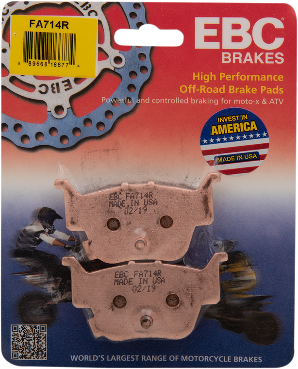 Ebc - Sintered "R" Brake Pads - Long-Life Sintered "R" Brake Pads - FA714R