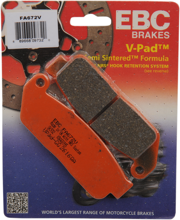Ebc - Brake Pads - Scout - FA672V - Sintered Metal Indian/Victory Brake Pads - FA672V