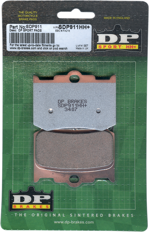 Dp Brakes - Sintered Brake Pads - 4-Piston Caliper - Sintered Metal Caliper Brake Pads - SDP911HH