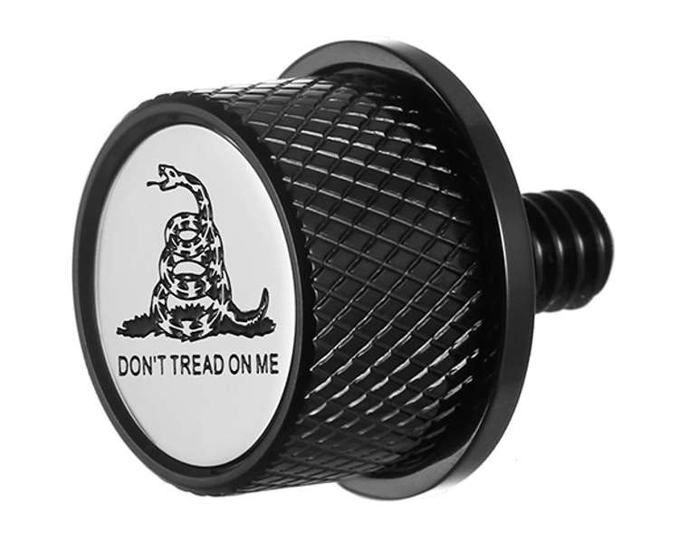 Figurati Designs - Seat Mounting Knob - Black - Don't Tread On Me - Seat Mounting Knob - FD40-SEAT KN-BK Figurati Designs - Seat Mounting Knob - Black - Don't Tread On Me - Seat Mounting Knob - FD40-SEAT KN-BK