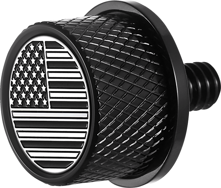 Figurati Designs - Seat Mounting Knob - Black - Black/White American Flag - Contrast Cut - Seat Mounting Knob - FD26-SEAT KN-BK Figurati Designs - Seat Mounting Knob - Black - Black/White American Flag - Contrast Cut - Seat Mounting Knob - FD26-SEAT KN-BK