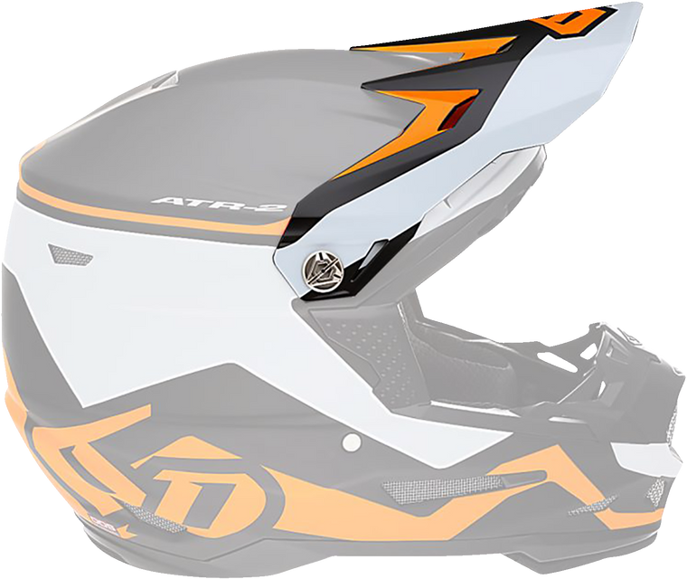 6d Helmets - ATR-2 Visor - Drive - Neon Orange - ATR-2 Helmet Visor - 72-6098