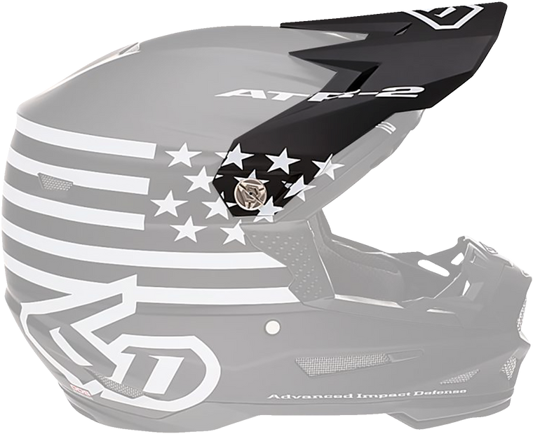 6d Helmets - ATR-2 Visor - Tactical - Black - ATR-2 Helmet Visor - 72-6107