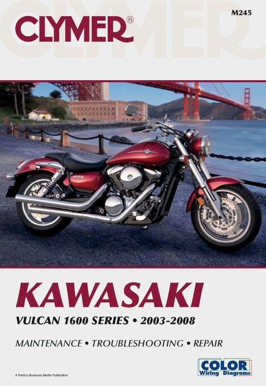 Clymer - Manual - Kawasaki Vulcan 1600 '03-'08 - Motorcycle Repair Manual  Kawasaki - CM245 Clymer - Manual - Kawasaki Vulcan 1600 '03-'08 - Motorcycle Repair Manual  Kawasaki - CM245