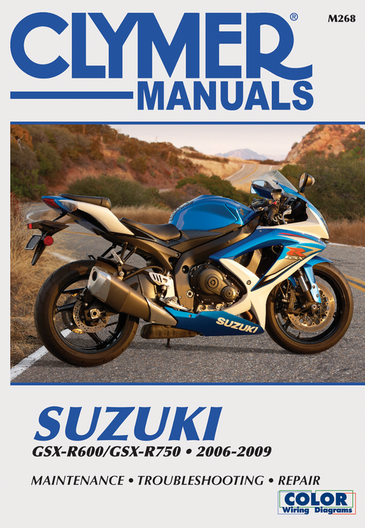 Clymer - Manual - Suzuki GSX 600/750 '06-'09 - Motorcycle Repair Manual  Suzuki - CM268