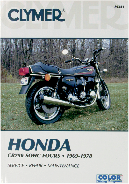 Clymer - Manual - Honda CB750 SOHC - Motorcycle Repair Manual  Honda - CM341 Clymer - Manual - Honda CB750 SOHC - Motorcycle Repair Manual  Honda - CM341