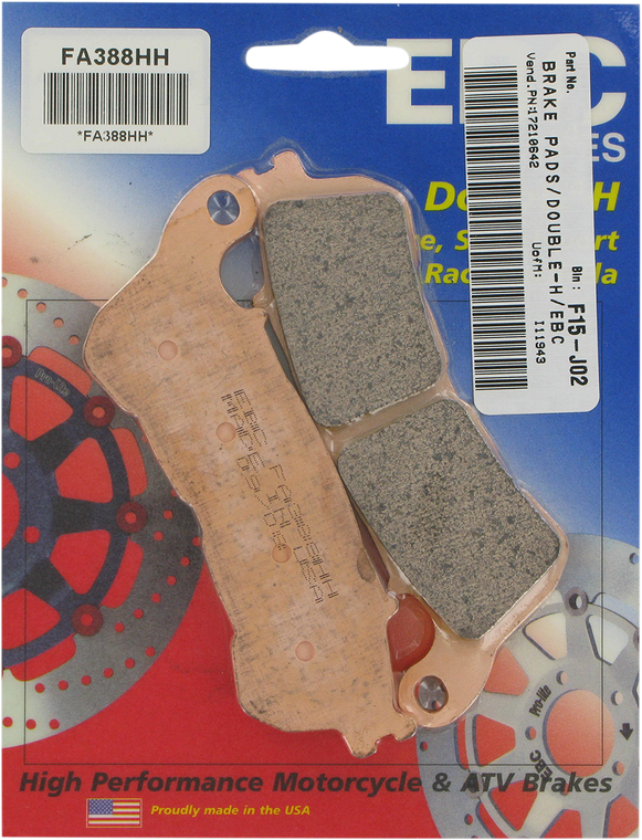 Ebc - HH Brake Pads - FA388HH - Sintered "HH" Brake Pads - FA388HH