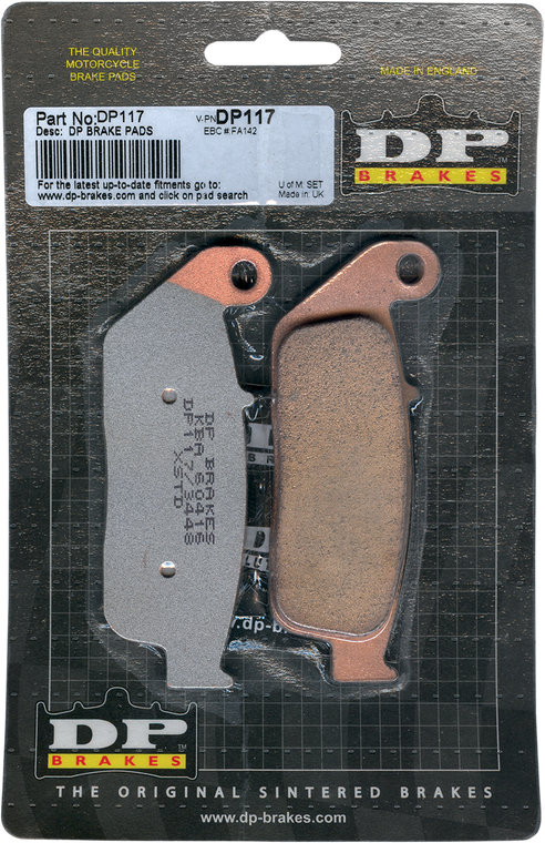 Dp Brakes - Standard Brake Pads - Standard DP Sintered Brake Pads - DP117