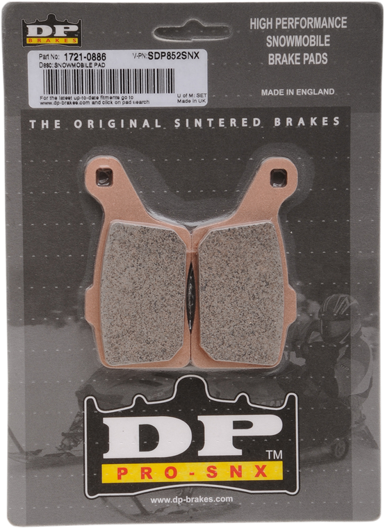 Dp Brakes - HH+ Brake Pads - SDP852SNX - SDP Pro-SNX HH+ Sintered Brake Pads - SDP852SNX