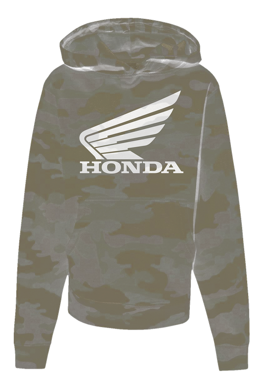 Honda Apparel - Youth Honda Hoodie - Camo - Medium - Youth Honda Hoodie - NP21S-Y3036-M