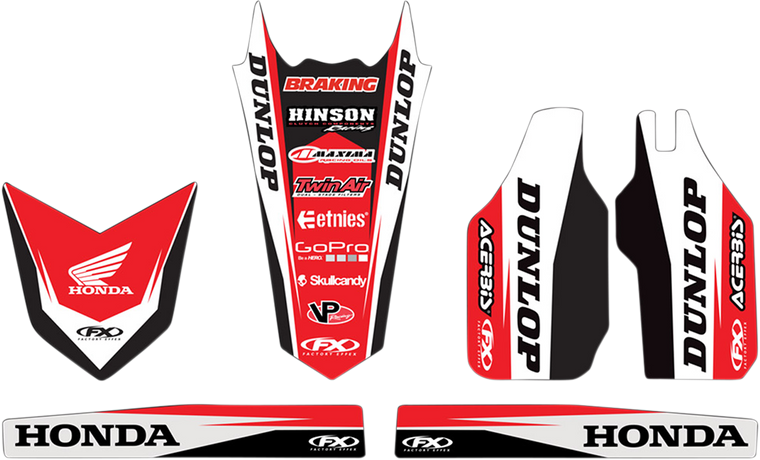 Factory Effex - Trim Kit Graphic - Honda - Trim Kit Graphics  Honda Racing - 17-50320