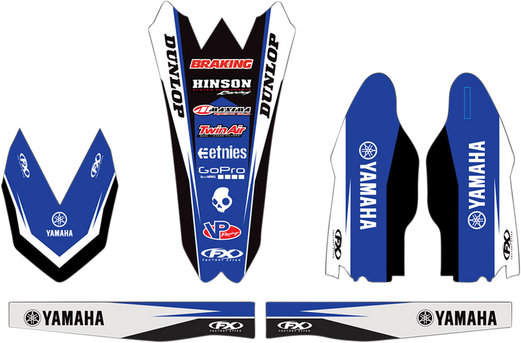 Factory Effex - Trim Kit Graphic - Yamaha - Trim Kit Graphics  Yamaha Factory Racing - 17-50226