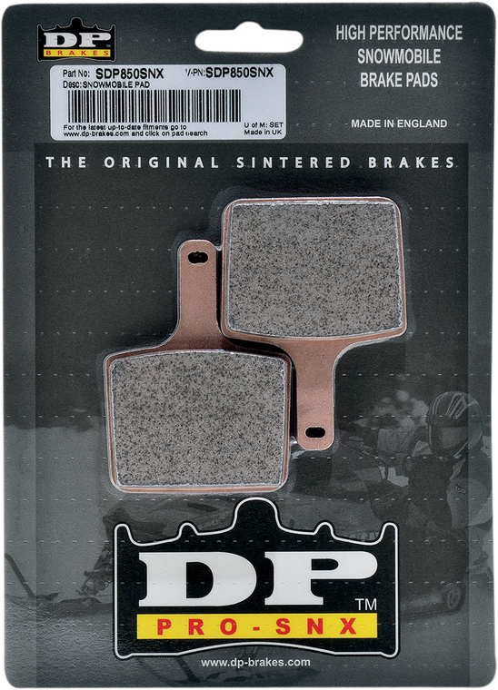 Dp Brakes - HH+ Brake Pads - SDP850SNX - SDP Pro-SNX HH+ Sintered Brake Pads - SDP850SNX Dp Brakes - HH+ Brake Pads - SDP850SNX - SDP Pro-SNX HH+ Sintered Brake Pads - SDP850SNX