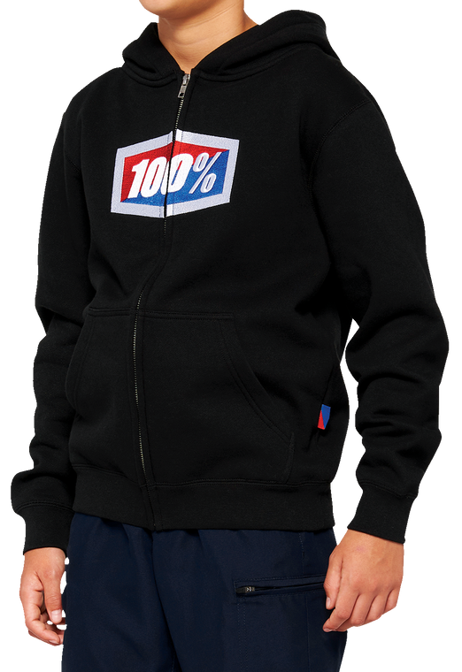 100% - Youth Official Zip Hoodie - Black - XL - Youth Official Zip Hoodie - 20033-00003 100% - Youth Official Zip Hoodie - Black - XL - Youth Official Zip Hoodie - 20033-00003