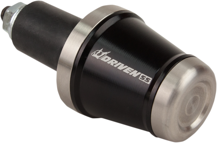 Driven Racing - Bar End Weight - Stainless Steel/Black - Stainless Steel Handlebar End Weight - DBEW-SS-BK