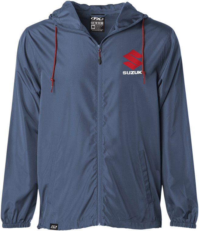 Factory Effex - Suzuki Windbreaker - Navy - Medium - Windbreaker - 23-85412