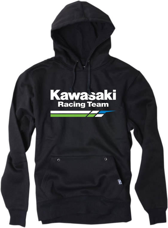 Factory Effex - Kawasaki Racing Pullover Hoodie - Black - XL - Kawasaki Racing Pullover Hoodie - 18-88126