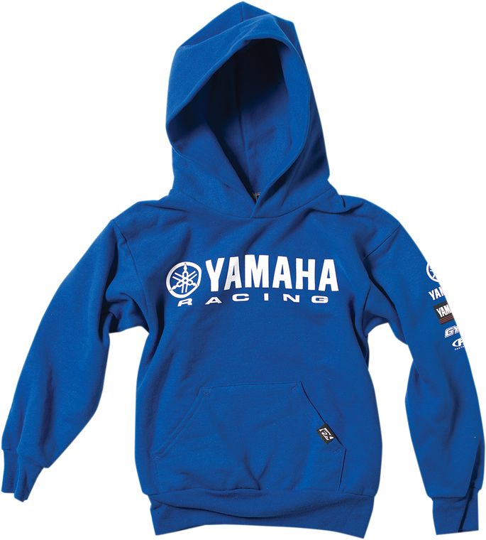 Factory Effex - Youth Yamaha Racing Hoodie - Blue - Medium - Youth Yamaha Racing Pullover Hoodie - 19-83232