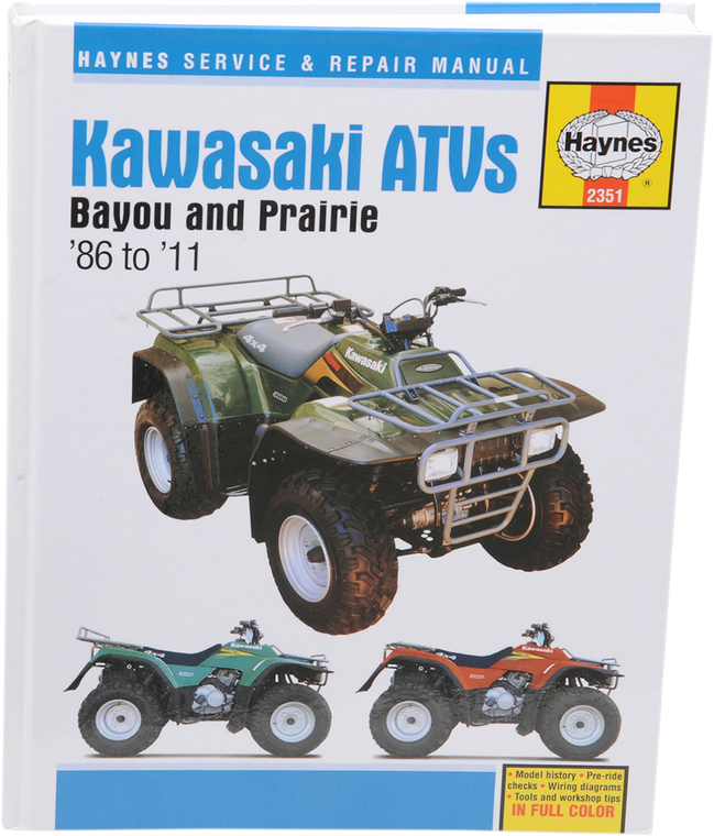 Haynes - Manual - Kawasaki ATV - ATV Service & Repair Manual  Kawasaki - M2351 Haynes - Manual - Kawasaki ATV - ATV Service & Repair Manual  Kawasaki - M2351