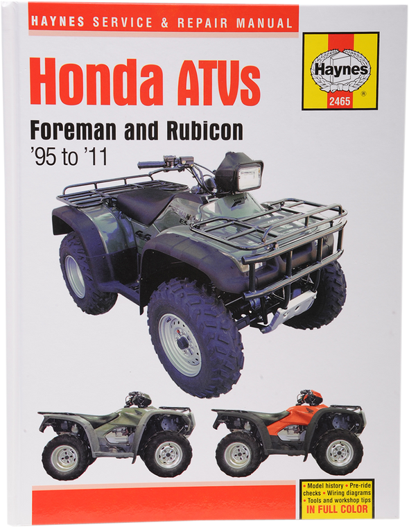 Haynes - Manual - Honda TRX4/450 - ATV Service & Repair Manual  Honda - M2465