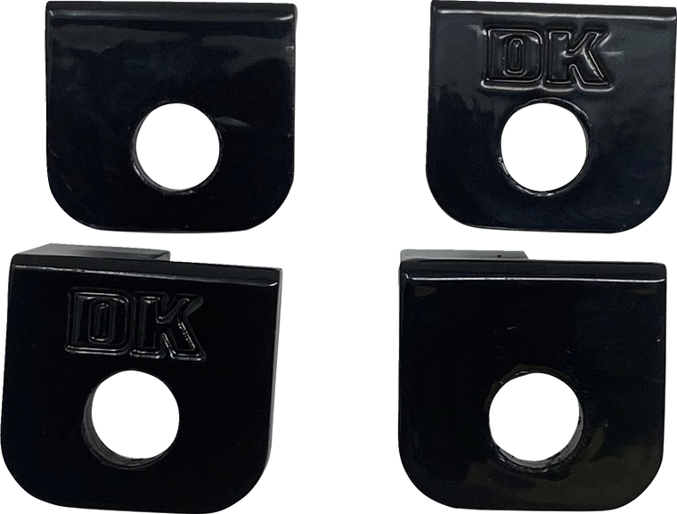 Dk Custom Products - Footpeg Adapter - Front/Back - Black - Footpeg Adapter - DK-M8-SFT-FPA