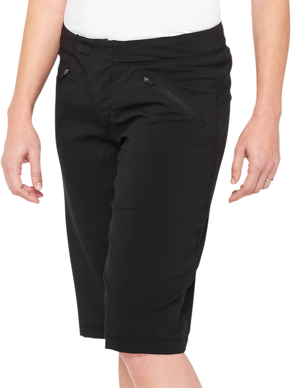 100% - Women's Ridecamp Shorts - Black - Small - Women's Ridecamp Shorts - 40037-00000