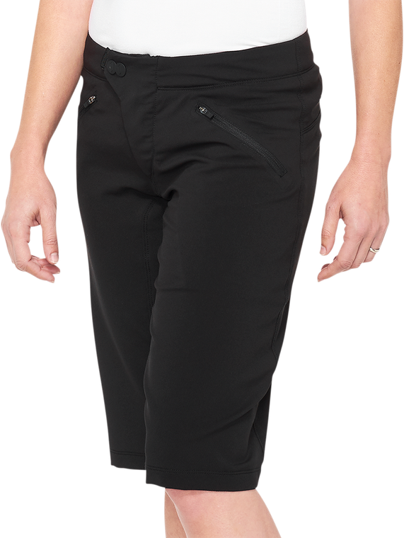 100% - Women's Ridecamp Shorts - Black - Medium - Women's Ridecamp Shorts - 40037-00001