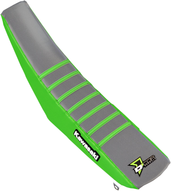 D'cor Visuals - Seat Cover - Green/Gray - KX250F/450F '12-'16 - Seat Cover - 30-20-458