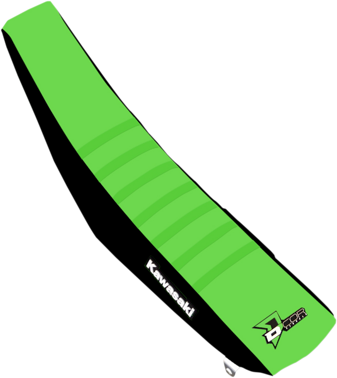 D'cor Visuals - Seat Cover - Black/Green - KX250/450 '19-'22 - Seat Cover - 30-20-480