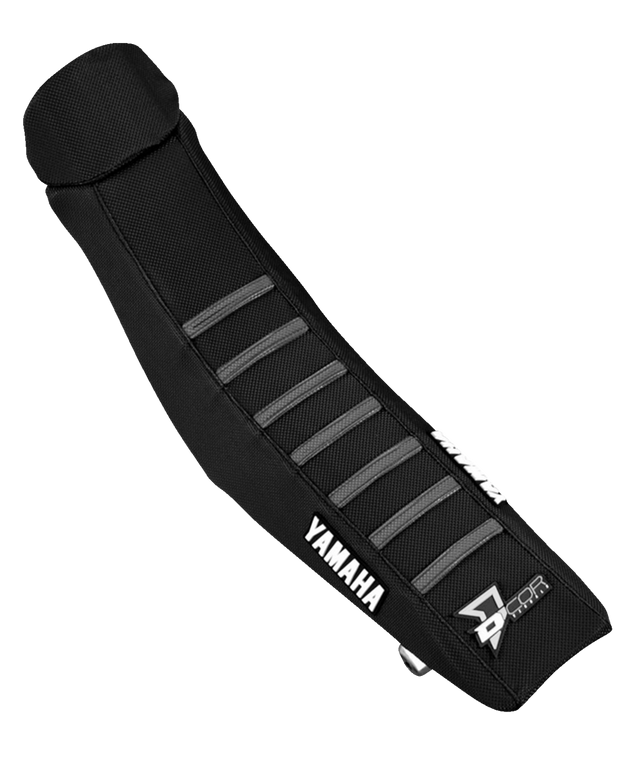 D'cor Visuals - Seat Cover - Black w/ Gray Ribs - YZ '22-'23 - Seat Cover - 30-50-147