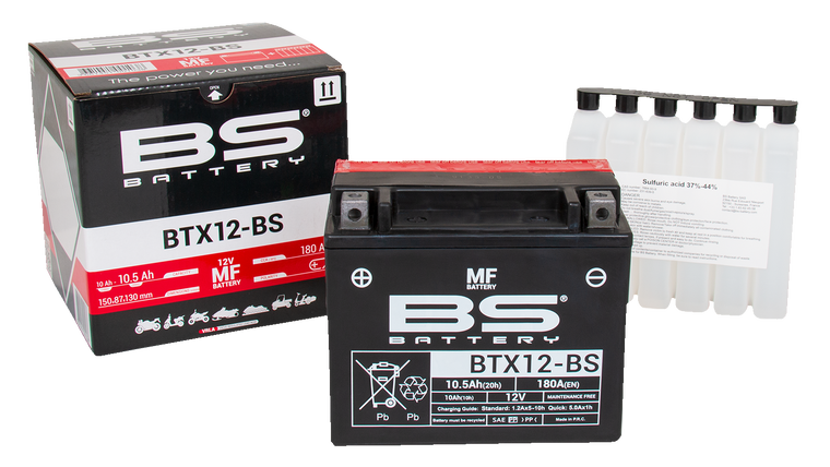 Bs Battery - Battery - BTX12-BS (YTX) - Maintenance-Free Battery - 300603