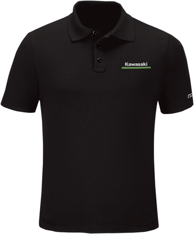 Factory Effex - Kawasaki Polo Shirt - Black - Medium - Kawasaki Polo Shirt - 25-85102