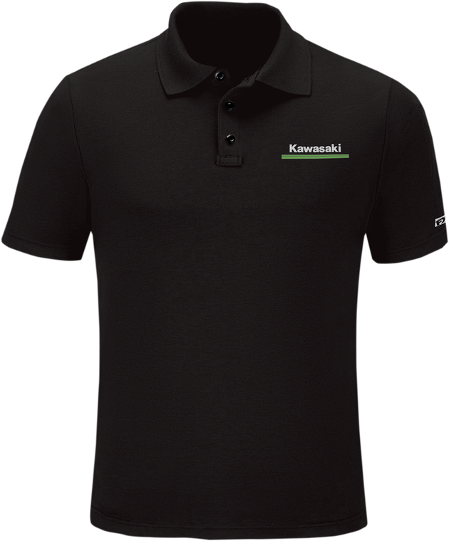 Factory Effex - Kawasaki Polo Shirt - Black - 2XL - Kawasaki Polo Shirt - 25-85108