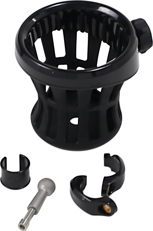 Ciro - Drink Holder -  7/8" - 1" Handlebar Mount - Black - Drink Holder - 50613 Ciro - Drink Holder -  7/8" - 1" Handlebar Mount - Black - Drink Holder - 50613